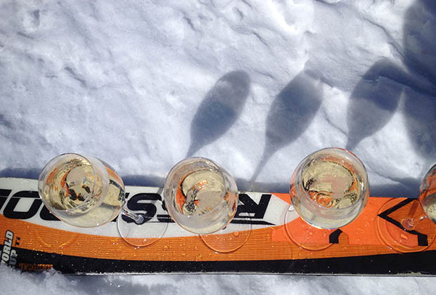 Test de champagnes en altitude