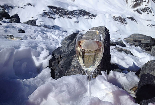 Test de champagnes en altitude