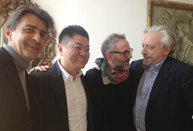 Yannick Alleno, Narisawa San, Massimo Bottura, David Scabin, encore sourires